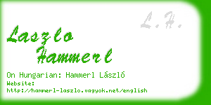 laszlo hammerl business card